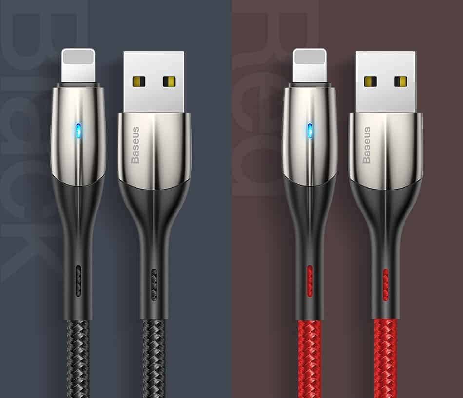 Cáp sạc Baseus dài 2m hỗ trợ sạc nhanh, đèn báo tín hiệu cho iPhone 5/6/7/8/X/Xs 1.5A Cáp sạc Baseus dài 2m hỗ trợ sạc nhanh, đèn báo tín hiệu cho iPhone 5/6/7/8/X/Xs 1.5A