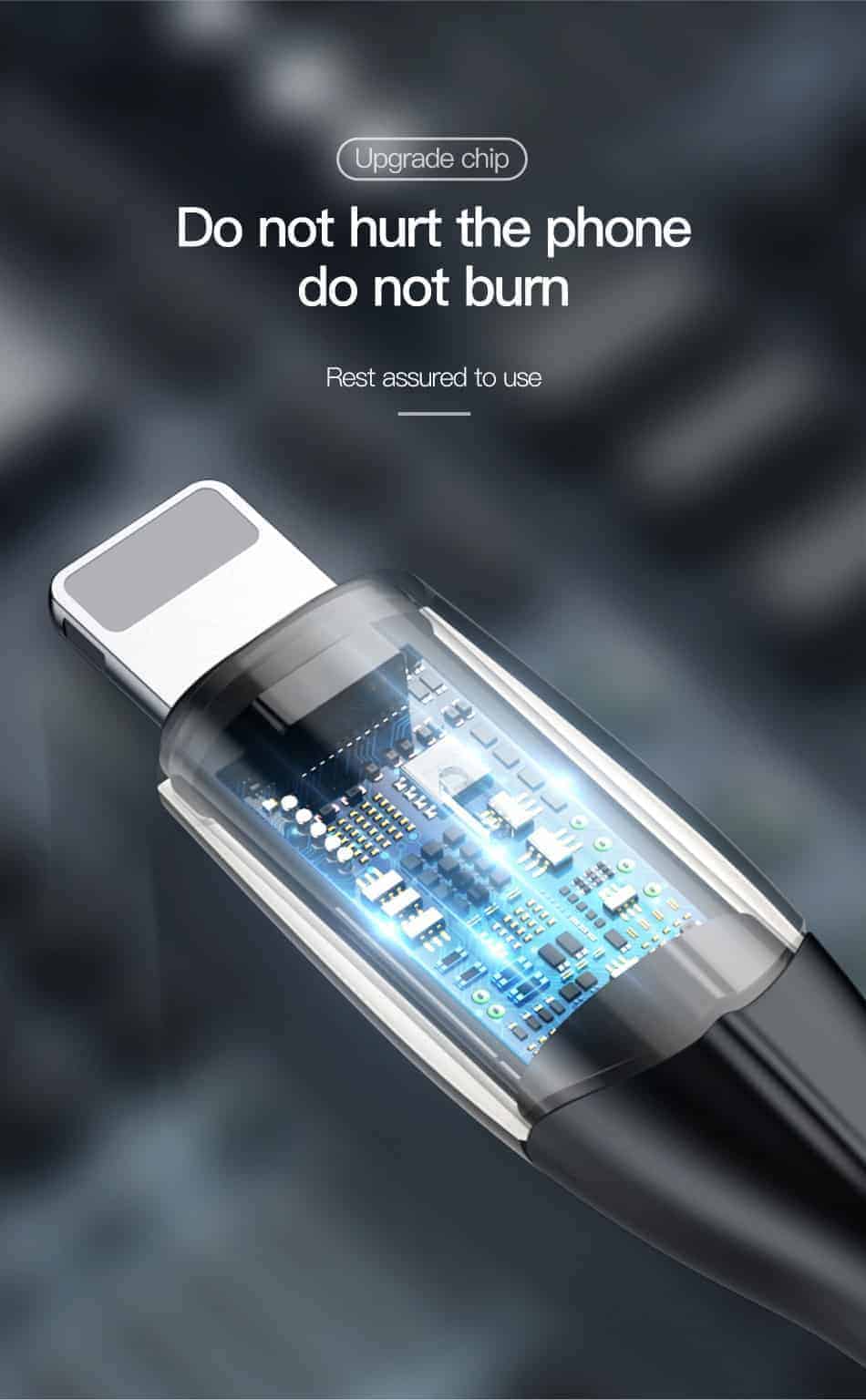 Cáp sạc Baseus dài 2m hỗ trợ sạc nhanh, đèn báo tín hiệu cho iPhone 5/6/7/8/X/Xs 1.5A Cáp sạc Baseus dài 2m hỗ trợ sạc nhanh, đèn báo tín hiệu cho iPhone 5/6/7/8/X/Xs 1.5A