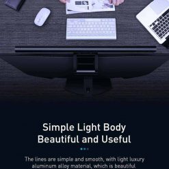 Đèn bàn treo màn hình máy tính Baseus 3 chế độ sáng,tăng giảm cường độ ánh sáng chống mỏi mắt và bảo vệ mắt khỏi ánh sáng xanh, thiết kế sang trọng