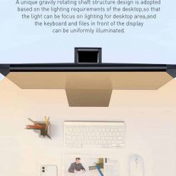 Đèn bàn treo màn hình máy tính Baseus 3 chế độ sáng,tăng giảm cường độ ánh sáng chống mỏi mắt và bảo vệ mắt khỏi ánh sáng xanh, thiết kế sang trọng