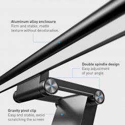 Đèn bàn treo màn hình máy tính Baseus 3 chế độ sáng,tăng giảm cường độ ánh sáng chống mỏi mắt và bảo vệ mắt khỏi ánh sáng xanh, thiết kế sang trọng