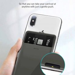Miếng dán silicone sau lưng điện thoại chứa thẻ card thương hiệu Baseus