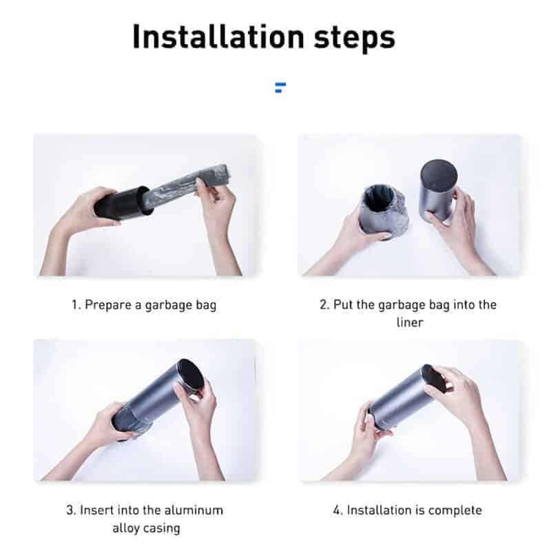 Hộp đựng rác mini Baseus Car Trash Can - Ảnh 4