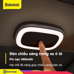 Đèn đa năng Baseus, hỗ trợ chiếu sáng trong xe ô tô, tủ quần áo, nhà bếp, thiết kế không dây sang trọng pin sạc 400mAh