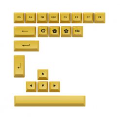 Ban Phim Co Akko 3098n Multi Modes Black Gold Extra Keycap