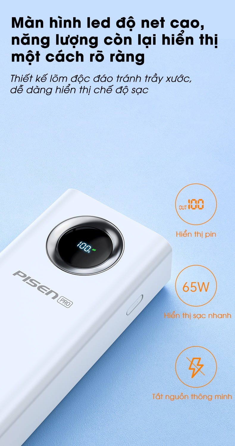 Sạc Dự Phòng Pisen Pro 13