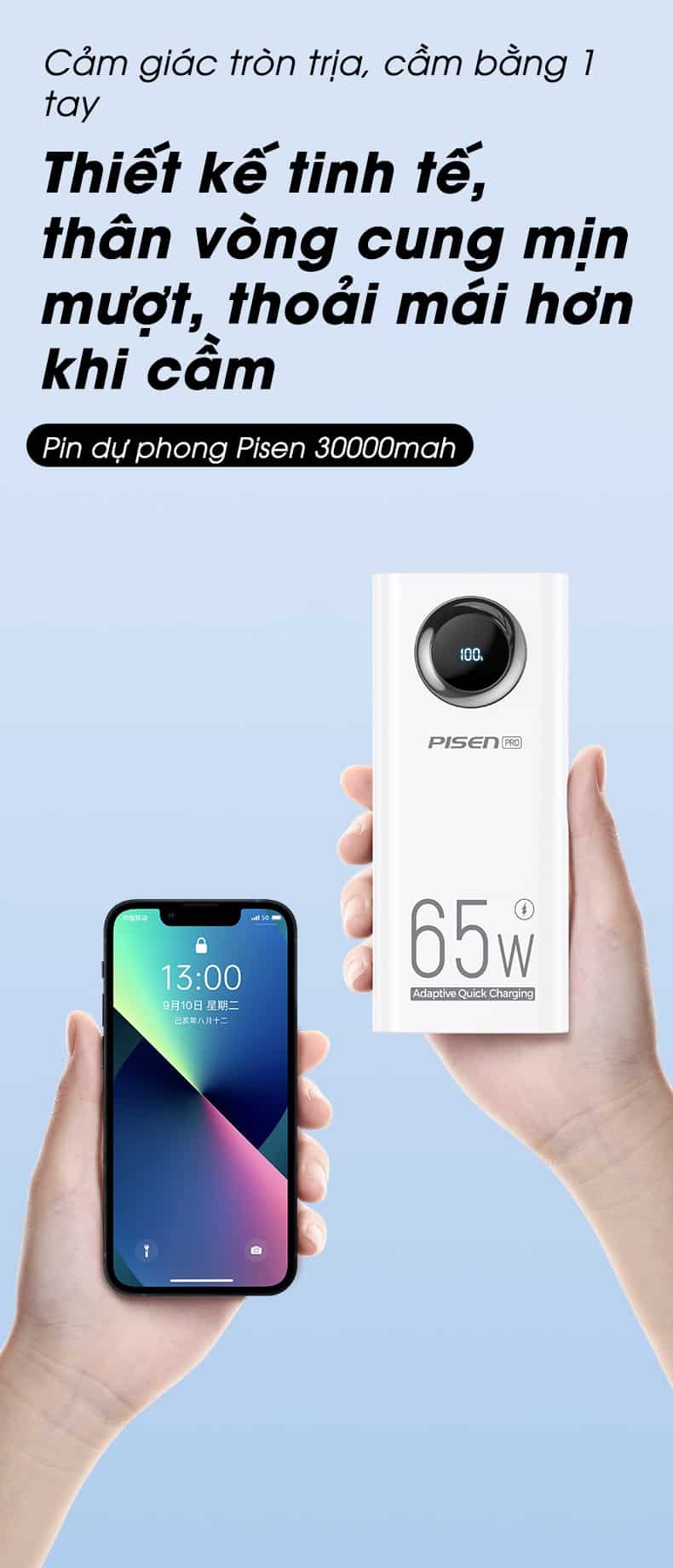Sạc Dự Phòng Pisen Pro 14