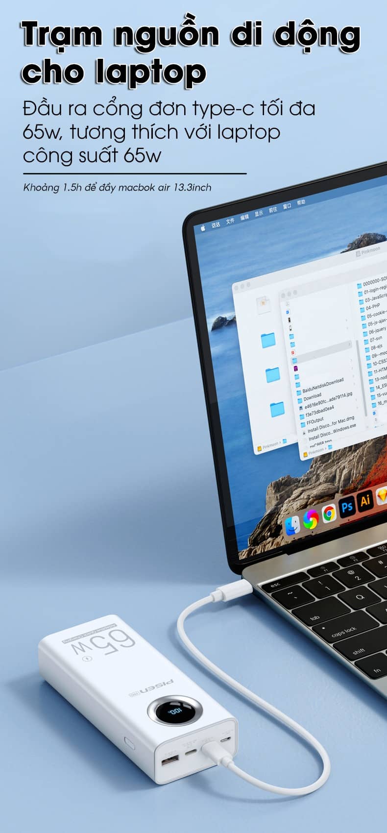 Sạc Dự Phòng Pisen Pro 8