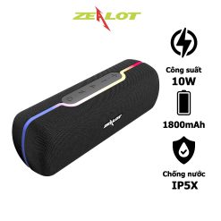 Loa Di động Zealot S55 Bluetooth 5.2 (10w, 1800mah, Chống Nước Ipx5 ).19