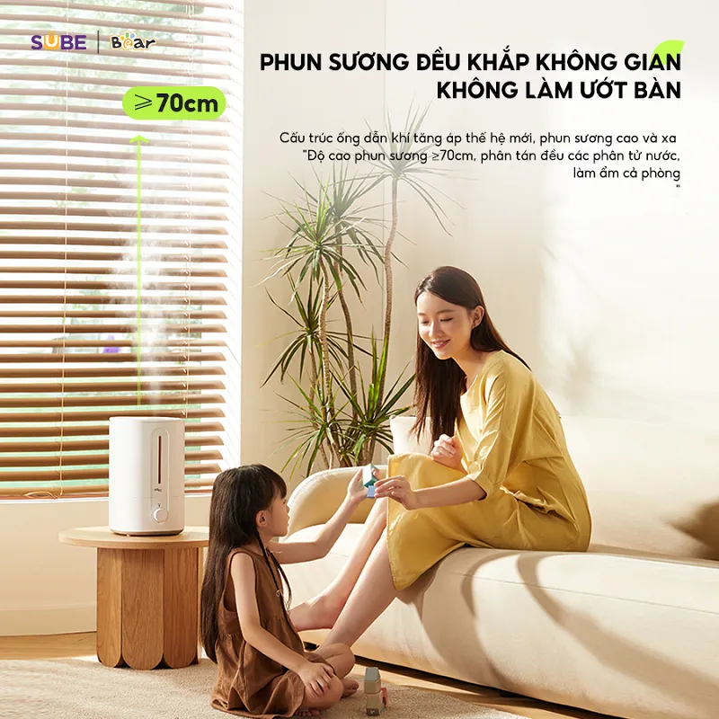 Máy tạo độ ẩm Bear phun sương SB-TA50M 5L - Ảnh 8