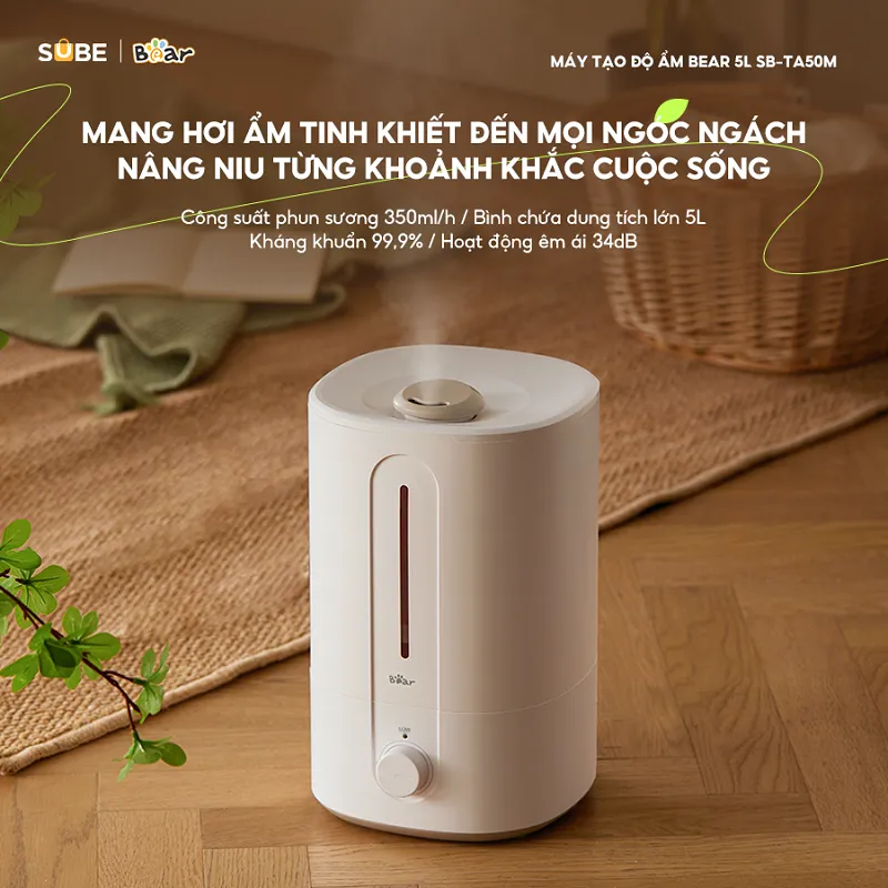 Máy tạo độ ẩm Bear phun sương SB-TA50M 5L