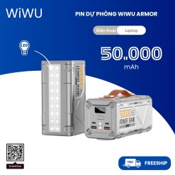 Pin dự phòng Wiwu Armor Power Bank Wi-P029 50000mAh (2C2A 185Wh)