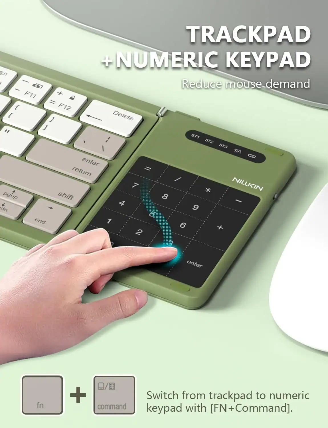 Bàn phím gấp gọn Nillkin Portable Cube Pocket Keyboard 64 phím