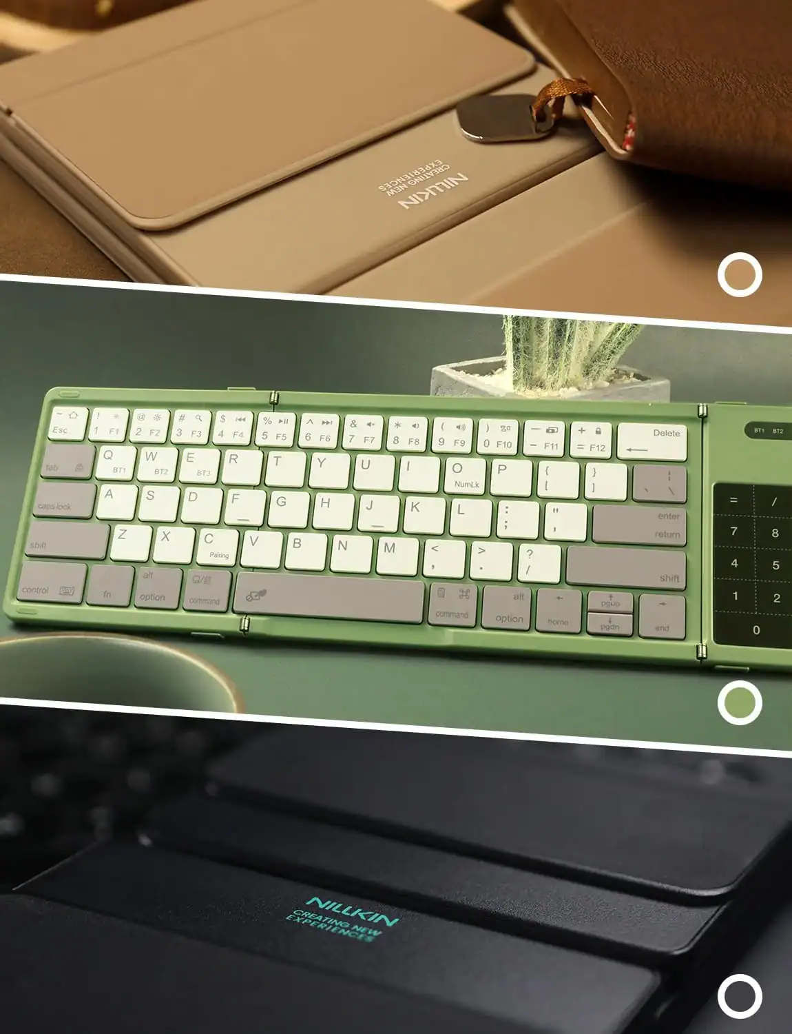 Bàn phím gấp gọn Nillkin Portable Cube Pocket Keyboard 64 phím