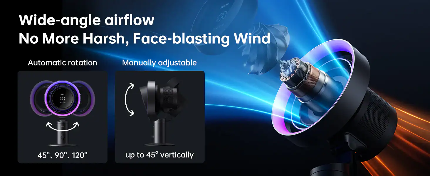 Quạt Để Bàn lọc không khí Jisulife Pro3 Pin 10.000mAh, hoạt động 9 giờ