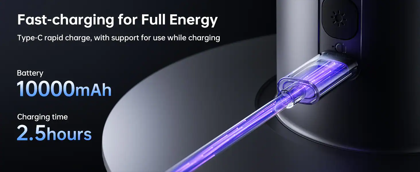 Quạt Để Bàn lọc không khí Jisulife Pro3 Pin 10.000mAh, hoạt động 9 giờ