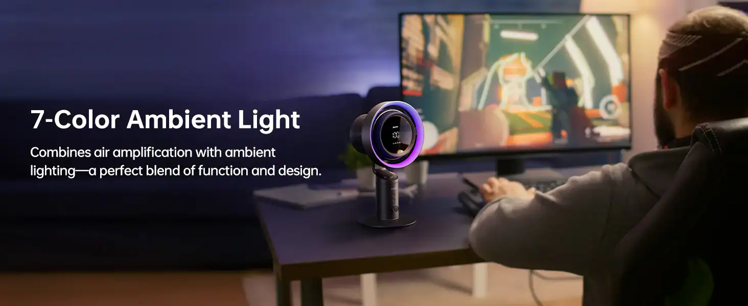Quạt Để Bàn lọc không khí Jisulife Pro3 Pin 10.000mAh, hoạt động 9 giờ