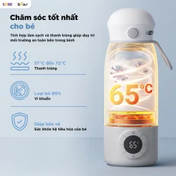 Bình đun và hâm nước pha sữa di động mini 0.5L Bear BKL-055EJ