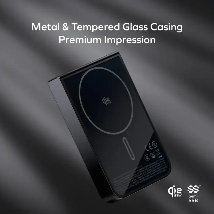 Pin dự phòng Momax 1-Power S.Pass² 10000mAh Qi2 25W công nghệ pin bán thể rắn SSB ( IP163)