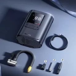 Máy bơm lốp ô tô không dây siêu nhỏ Baseus GoTrip VA1 (19 xi lanh, 82W)