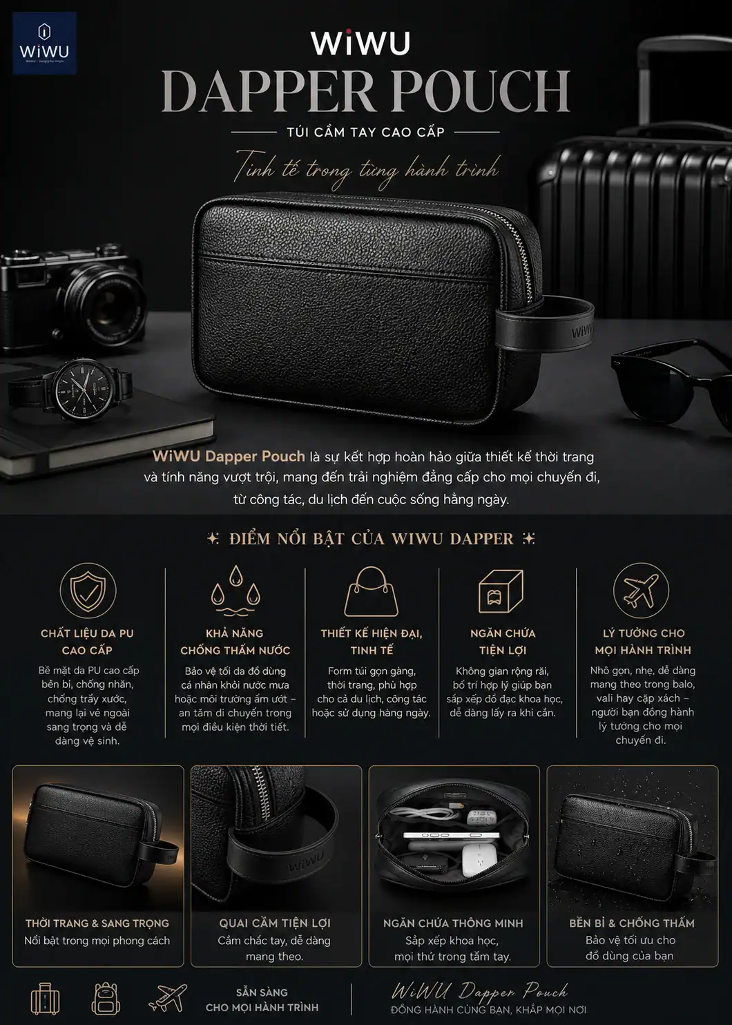 Túi cầm tay WiWU Dapper Pouch