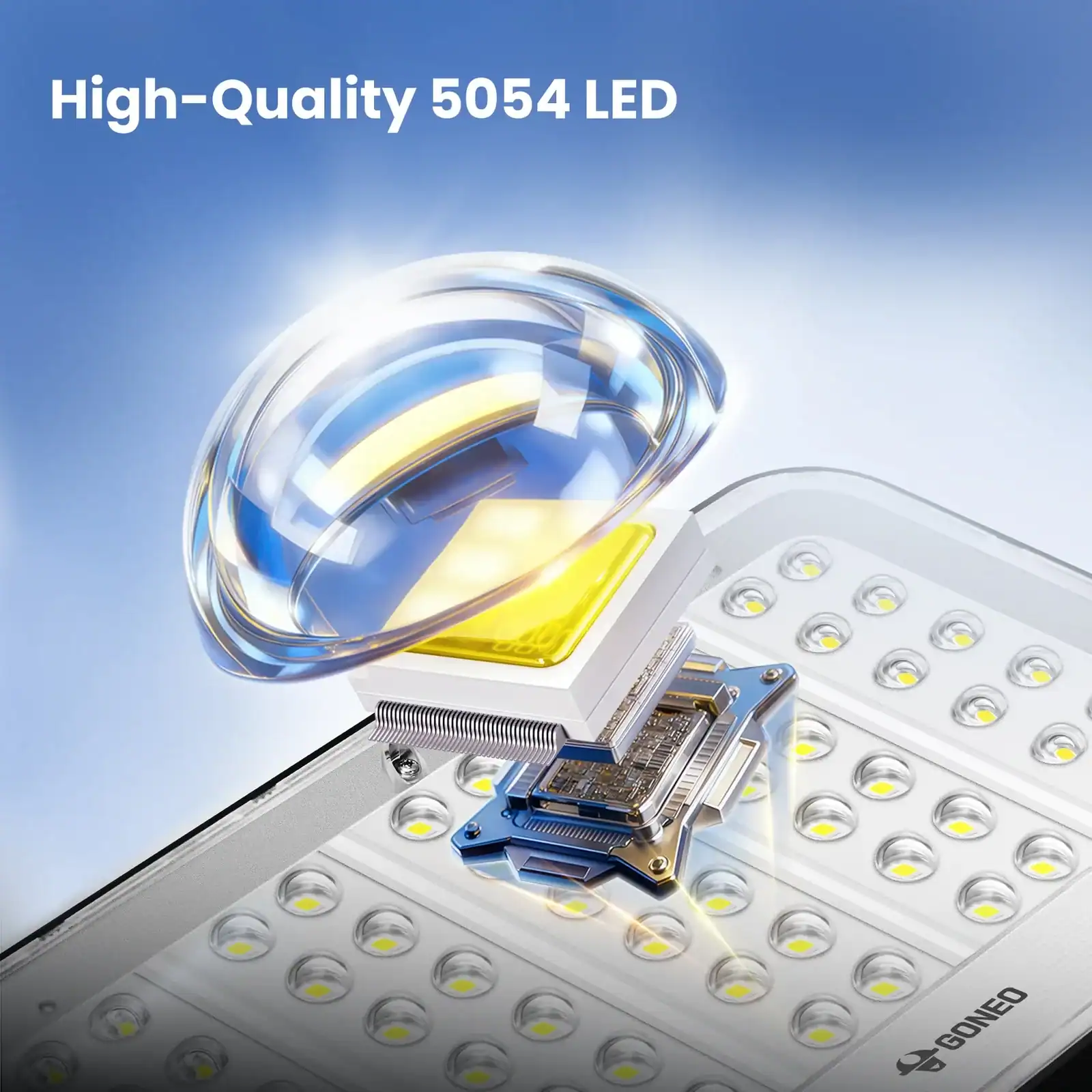 Đèn Năng Lượng Mặt Trời Sân Vườn Goneo GN-C350B-AS (350W)
