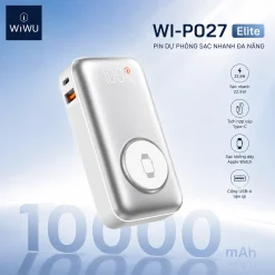 Pin dự phòng WiWU Wi-P027 Elite 3 in 1 10.000mAh