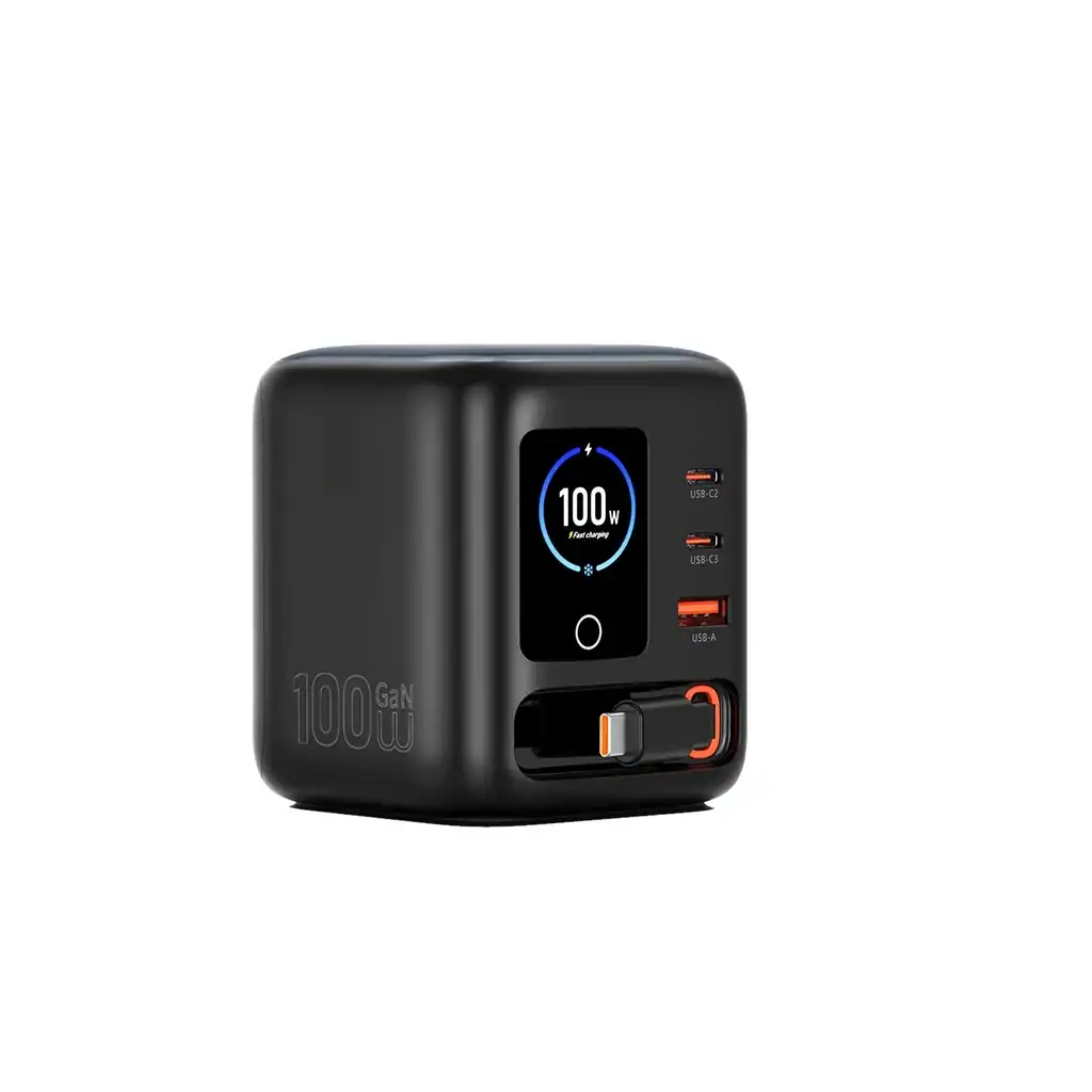 Trạm Sạc Để Bàn WIWU WARRIOR 100W GaN (WI-G039) kèm cáp C dài 100cm 2C1A