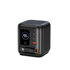 Trạm Sạc Để Bàn WIWU WARRIOR 100W GaN (WI-G039) kèm cáp C dài 100cm 2C1A