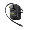 Củ Sạc Du Lịch Baseus PicoGo AG11 45W (US/UK/EU/AU, 2 AC + 2 USB-A + 2 USB-C, Kèm Cáp Rút)