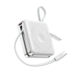 Pin dự phòng WiWU Mag Plus XF17 3 in 1 ( 10.000mAh | 20W | Sạc đồng hồ | Tai nghe | Từ Tính | Chuẩn CCC)