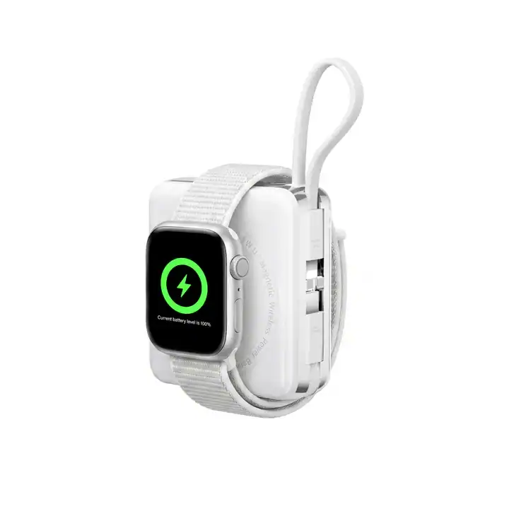 Pin dự phòng WiWU Mag Plus XF17 3 in 1 ( 10.000mAh | 20W | Sạc đồng hồ | Tai nghe | Từ Tính | Chuẩn CCC)
