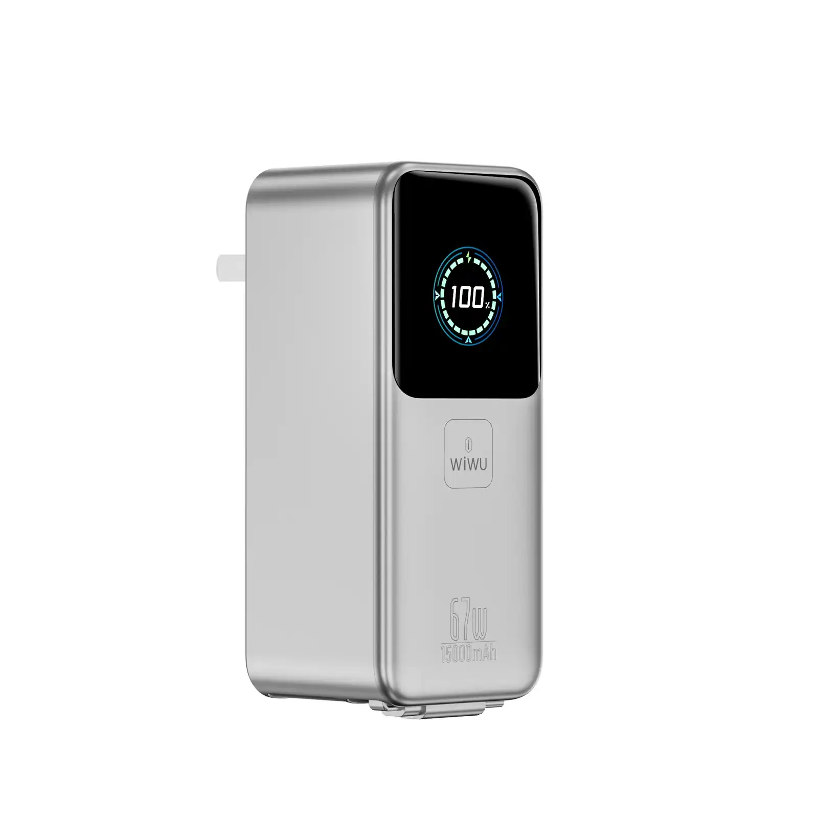 Pin dự phòng WIWU Power Mega PM501 tích hợp chân sạc 3 in 1 ( 15000mAh | 67W | Cáp C | Chuẩn CCC)