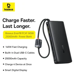 Pin dự phòng Baseus EnerFill FC41 ( 25.000mAh | 140W ) cho điện thoại laptop