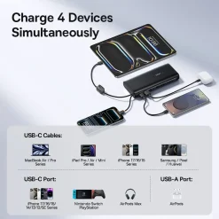 Pin dự phòng Baseus EnerFill FC41 ( 25.000mAh | 140W ) cho điện thoại laptop