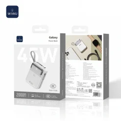 Pin dự phòng WiWU Galaxy Wi-P108 (35W, 20000mAh) cho điện thoại, máy tính bảng