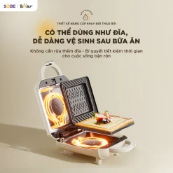 Máy nướng bánh 2 khay Bear SMA-5H07F55 ( 18 tháng BH)