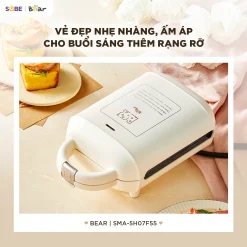 Máy nướng bánh 2 khay Bear SMA-5H07F55 ( 18 tháng BH)