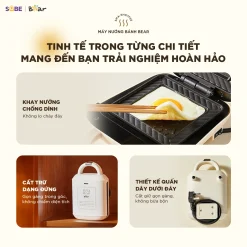 Máy nướng bánh 2 khay Bear SMA-5H07F55 ( 18 tháng BH)
