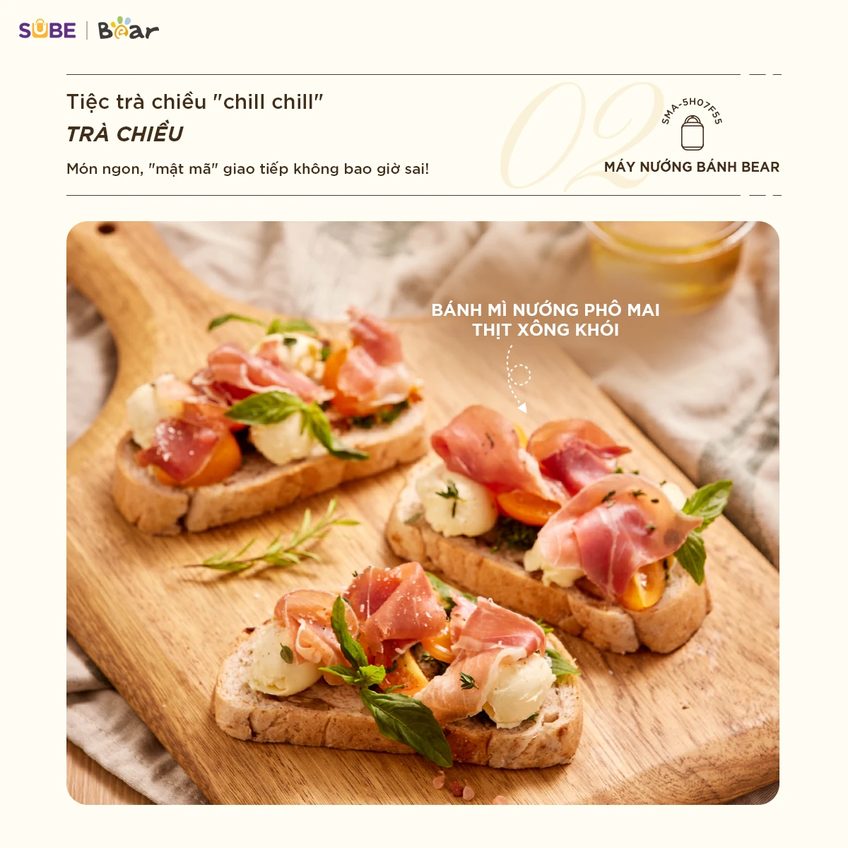 Máy nướng bánh 2 khay Bear SMA-5H07F55 ( 18 tháng BH)