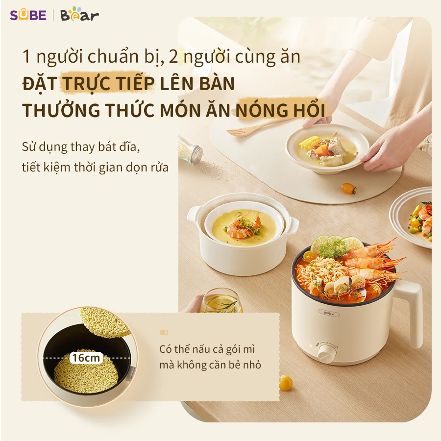 Nồi điện đa năng Bear MC-4H16H