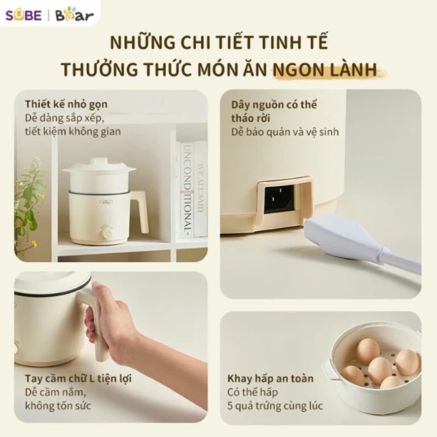 Nồi điện đa năng Bear MC-4H16H ( 12 tháng BH)