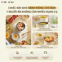 Nồi điện đa năng Bear MC-4H16H ( 12 tháng BH)