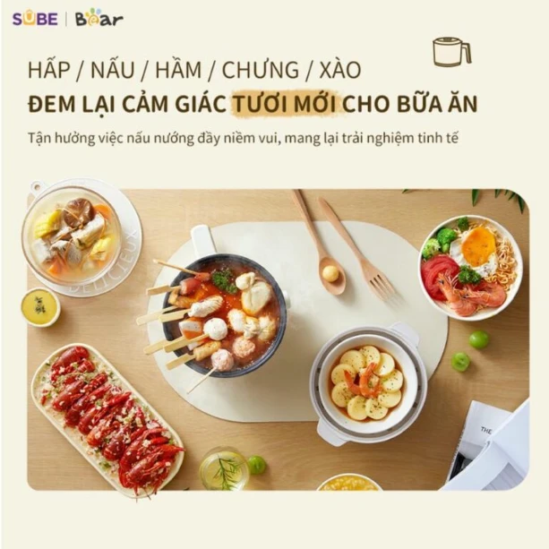 Nồi điện đa năng Bear MC-4H16H ( 12 tháng BH)