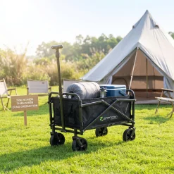 Xe kéo gấp gọn đa năng mini hãng Greemotion ( Đức ), để cốp xe hơi, đi dã ngoại, camping, du lịch