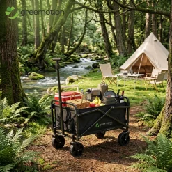 Xe kéo gấp gọn đa năng mini hãng Greemotion ( Đức ), để cốp xe hơi, đi dã ngoại, camping, du lịch