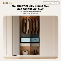 Tủ sấy quần áo gấp gọn Bear PCD-4H12G 400L, khung thép