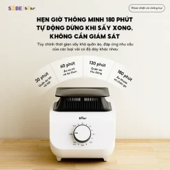 Tủ sấy quần áo gấp gọn Bear PCD-4H12G 400L, khung thép