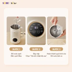 Máy làm sữa hạt Bear 1L SB-SH09Q – 9 chức năng, bảo hành 18 tháng