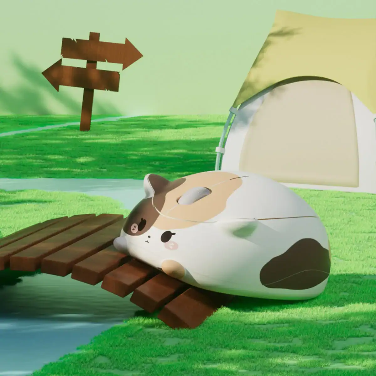 Chuột không dây AKKO Cat Theme Calico – hình 2